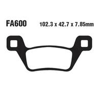 PASTIGLIE FRENI TT PER KYMCO MXU 500 09> ANTERIORE EBC FA600TT 500/550/700I