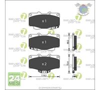 Pastiglie freno ecp-s Anteriore per TOYOTA LAND CRUISER HILUX 4 VW TARO