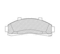 Set di pastiglie freno FERODO FDB1129, anteriore