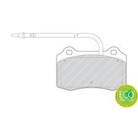 Set di pastiglie freno FERODO FDB1379, anteriore