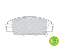Pastiglie freno FDB1444 FERODO per HONDA S2000 CIVIC VII Hatchback