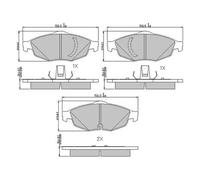 Ferodo Set pastiglie freno FDB1550 anteriore – 4 pastiglie