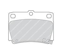 FERODO FDB1570 Kit pastiglie freno, Freno a disco per MITSUBISHI