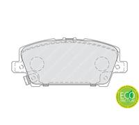 FERODO FDB1859 Kit pastiglie freni