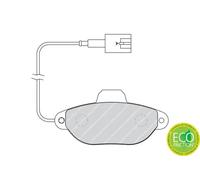 PATTINI FRENO ANTERIORI per FIAT 500 1.2 51Kw-69Cv DAL 2007 AL 04.2015