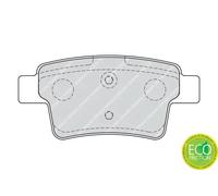 Set di pastiglie freno FERODO FDB1973, posteriore