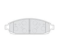 Set di pastiglie freno FERODO FDB4002, anteriore