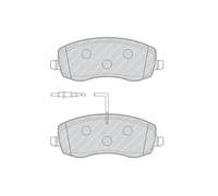 Set di pastiglie freno FERODO FDB4154, anteriore