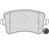 Set di pastiglie freno FERODO FDB4190, posteriore