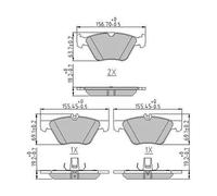 Set di pastiglie freno FERODO FDB4289, anteriore