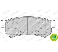 Set di pastiglie freno FERODO FDB4295, posteriore