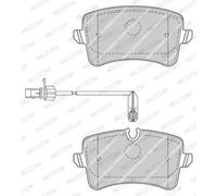 Pastiglie freno FDB4410 FERODO per AUDI PORSCHE