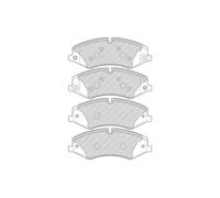 Set di pastiglie freno FERODO FDB4455, anteriore