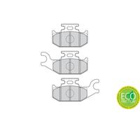 Set di pastiglie freno FERODO FDB4614, anteriore
