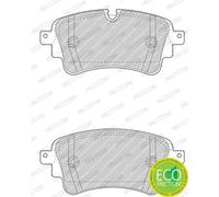 Pastiglie freno FDB4617 FERODO per AUDI VW