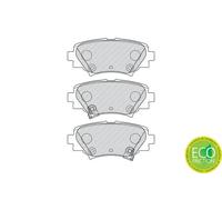 Set di pastiglie freno FERODO FDB4700, posteriore