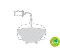 Set di pastiglie freno FERODO FDB471, posteriore