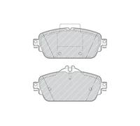 FERODO Kit pastiglie freni Anteriore predisposto per visualizzazione avviso usura con accessori FDB4870