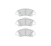 Set di pastiglie freno FERODO FDB4920, anteriore