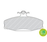 Set di pastiglie freno FERODO FDB610, anteriore