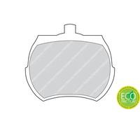 Set di pastiglie freno FERODO FDB824, anteriore