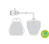 Set di pastiglie freno FERODO FDB985, anteriore