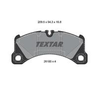 Textar Kit pastiglie freni TEXTAR 2618501 freno a disco anteriore per Porsche