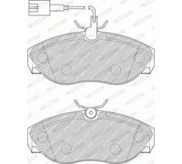 Pastiglie freno FVR1396 FERODO per PEUGEOT FIAT CITROËN