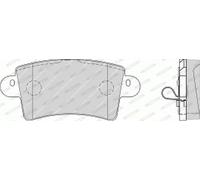 Set di pastiglie freno FERODO FVR1453, posteriore