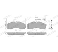 Pastiglie freno FVR4248 FERODO per NISSAN RENAULT TRUCKS