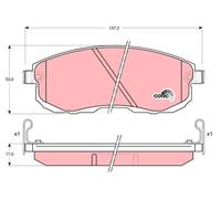 Pastiglie freno GDB1003 TRW per NISSAN SUZUKI INFINITI