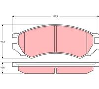 Pastiglie freno GDB1005 TRW per NISSAN PRIMERA PRIMERA Hatchback