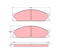 Pastiglie freno GDB1017 TRW per NISSAN URVAN Autobus URVAN Furgone NP300 PICKUP