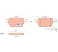 TRW GDB1049 Kit pastiglie freno, Freno a disco