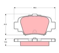 Pastiglie freno GDB1060 TRW per NISSAN MICRA II