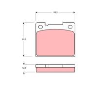 Pastiglie freno GDB1066 TRW per VOLVO 240 240 Kombi 940 960 Kombi 850 940 II S70