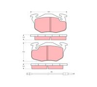 Pastiglie freno GDB1079 TRW per RENAULT SUPER 5 RAPID Cassone/Limousine spaziosa