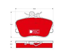 Pastiglie freno GDB1094DTE TRW per MERCEDES-BENZ T-Model