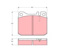 Pastiglie freno GDB1103 TRW per VW LT 28-35 I Autobus LT 28-35 I Furgone