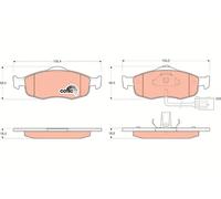 Trw GDB1108 Kit Pastiglie Freno a Disco