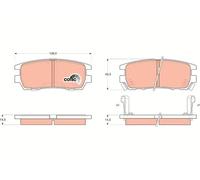 RIDEX Kit pastiglie freni Posteriore per MITSUBISHI PAJERO II (V3W, V2W, V4W)