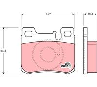 Set di pastiglie freno TRW GDB1130, posteriore