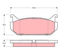 Set di pastiglie freno TRW GDB1140, posteriore