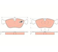 Set di pastiglie freno TRW GDB1159, anteriore