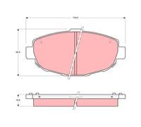 TRW GDB1184 Kit pastiglie freni