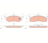 TRW GDB1236 Kit pastiglie freno, Freno a disco