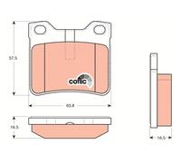 Set di pastiglie freno TRW GDB1276, posteriore