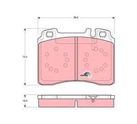 TRW GDB1318 Kit pastiglie freni