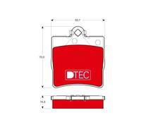 TRW GDB1335DTE Kit pastiglie freno, Freno a disco per CHRYSLER,MERCEDES-BENZ