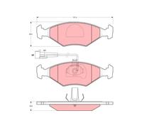 TRW GDB1340 Kit pastiglie freni